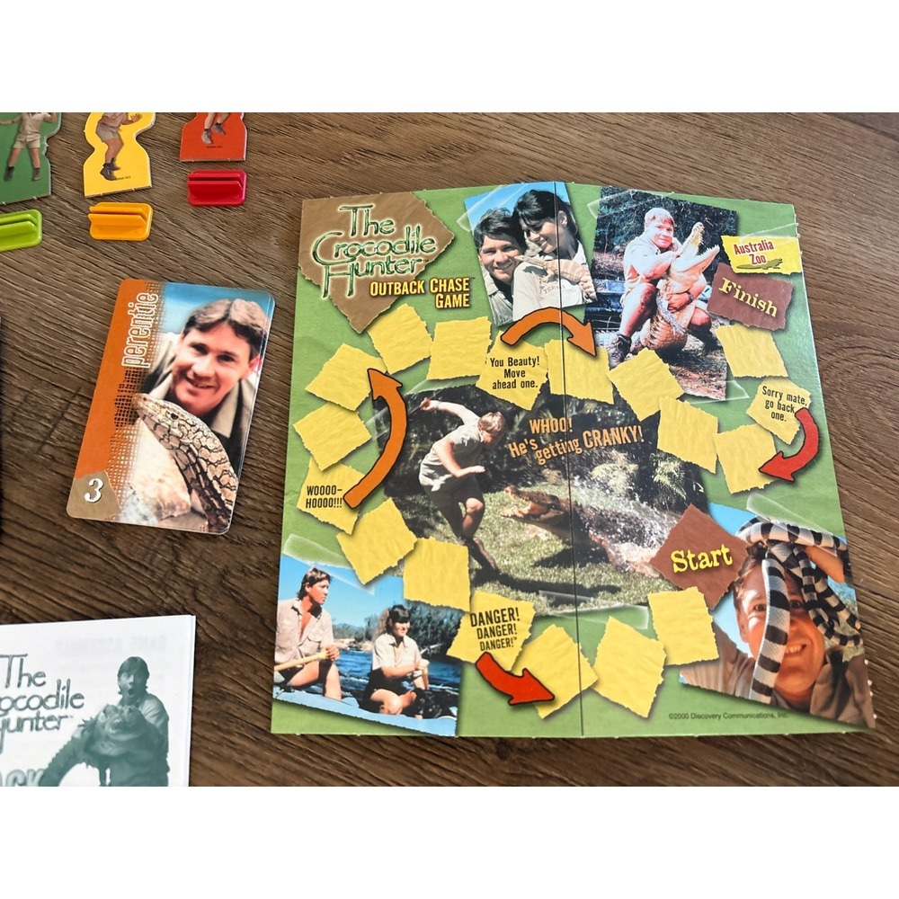2000 The Crocodile Hunter Outback Chase Game 100% Complete Steve Irwin Game Rare - Picture 4 of 5